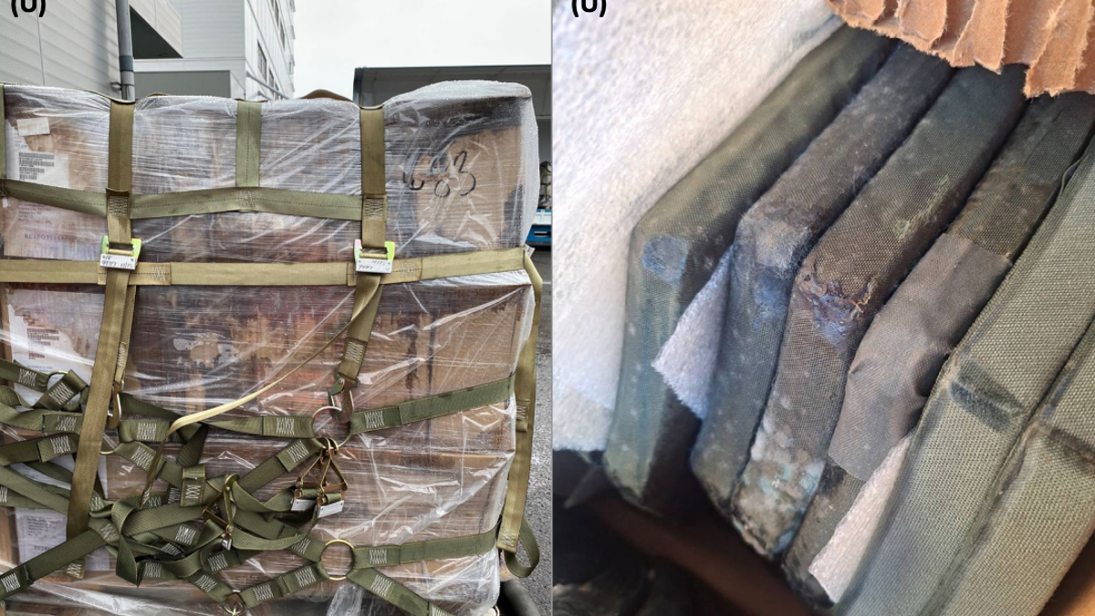 Images of moldy equipment given to Taiwan provided by the American Institute in Taiwan via a Defense Department Inspector General's report September 2024.